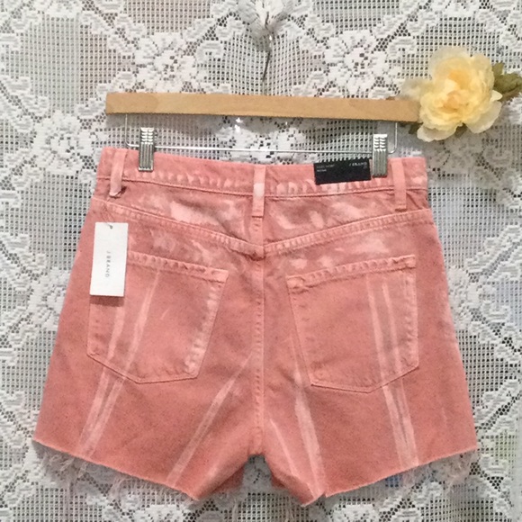 J Brand Women’s Jules High Rise Jean Painted Portal Shorts Frayed Hem Size 27 - Picture 2 of 13